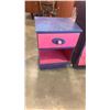 Image 2 : PINK AND BLUE PAINTED CHEST OF DRAWERS AND ENDTABLE
