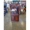 Image 1 : BOGDON AND GROSS GLASS DOOR CORNER DISPLAY CABINET