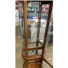 Image 3 : BEVELLED BOWED GLASS DISPLAY CABINET
