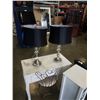 Image 1 : 2 BRUSHED METAL TABLE LAMPS