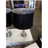 Image 4 : 2 BRUSHED METAL TABLE LAMPS