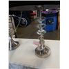 Image 5 : 2 BRUSHED METAL TABLE LAMPS