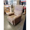 Image 2 : LAZBOY BROWN FABRIC RECLINER CHAIR WITH POWER CONTROL LEGS