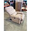 Image 3 : LAZBOY BROWN FABRIC RECLINER CHAIR WITH POWER CONTROL LEGS