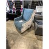 Image 4 : BRAND NEW COMFORTLAN WING BACK ACCENT CHAIR - RETAIL $799 W/ GEL AND FEATHER FILLED CUSHIONS FOR EXC