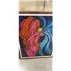 Image 3 : WATERCOLOR PAINTING, STITCHED ART AND PAINTING ON CANVAS