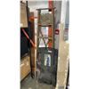 Image 1 : 6 FOOT WOOD A FRAME LADDER AND SHOP CREEPER