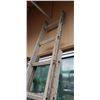 Image 7 : 8 FOOT WOODEN A FRAME LADDER AND ALUMINUM EXTENSION LADDER