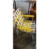 Image 3 : 6 FOLDING PATIO SLING CHAIRS