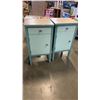 Image 1 : 2 GREEN METAL CABINETS