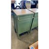 Image 4 : 2 GREEN METAL CABINETS