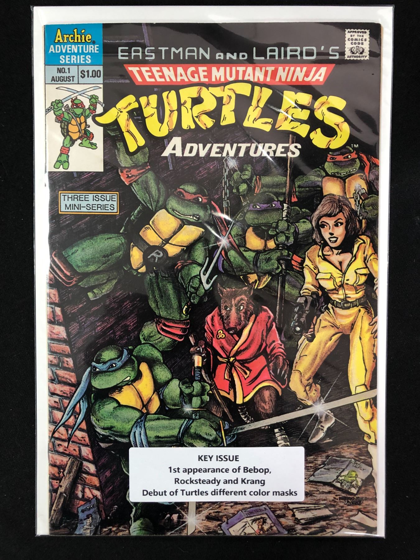 Tmnt Archie 1988 ARCHIE COMICS TEENAGE MUTANT NINJA TURTLES NO. 1 (KEY ISSUE)