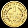 Image 2 : 1851 Rare Gold Dollar UNCIRCULATED