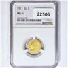 Image 1 : 1911 $2.50 Gold Quarter Eagle NGC MS61