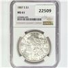 Image 1 : 1887-S Morgan Silver Dollar NGC MS61