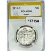 Image 1 : 1933-D Oregon Trail Half Dollar PGA MS68