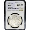 Image 1 : 1884-O Morgan Silver Dollar NGC MS64