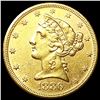 Image 1 : 1886-S $5 Gold Half Eagle UNCIRCULATED