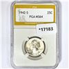 Image 1 : 1942-S Washington Silver Quarter PGA MS64