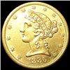 Image 1 : 1886-S $5 Gold Half Eagle CLOSELY UNCIRCULATED