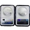 Image 2 : 2007 Set (2) American Silver Eagles NGC MS70