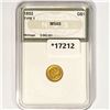Image 1 : 1852 Rare Gold Dollar NGS MS65