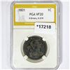 Image 1 : 1801 Large Cent PGA VF20 3 Errors, S-219