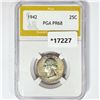 Image 1 : 1942 Washington Silver Quarter PGA PR68