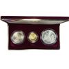 Image 1 : 1992 Olympic Gold & Silver Coin Set (3 Coins)