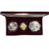 Image 2 : 1992 Olympic Gold & Silver Coin Set (3 Coins)