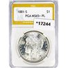 Image 1 : 1881-S Morgan Silver Dollar PGA MS65+ PL