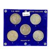 Image 1 : 1878-1921 Morgan Silver Dollar Set (5 Coins)