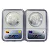 Image 2 : 2007 Set (2) American Silver Eagles NGC MS70
