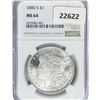 Image 1 : 1880-S Morgan Silver Dollar NGC MS64