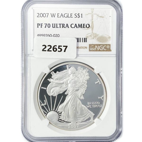 2007-W American Silver Eagle NGC PF70 UC