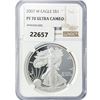 Image 1 : 2007-W American Silver Eagle NGC PF70 UC