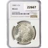 Image 1 : 1880-S Morgan Silver Dollar NGC MS63