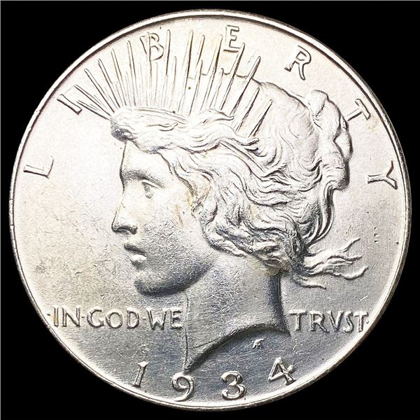 1934 Silver Peace Dollar CLOSELY UNCIRCULATED