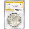 Image 1 : 1902 Morgan Silver Dollar PGA MS64+