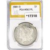 Image 1 : 1881-O Morgan Silver Dollar PGA MS63+ PL