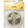 Image 1 : 1882-S Morgan Silver Dollar ANACS MS65