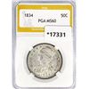 1834 Capped Bust Half Dollar PGA MS60