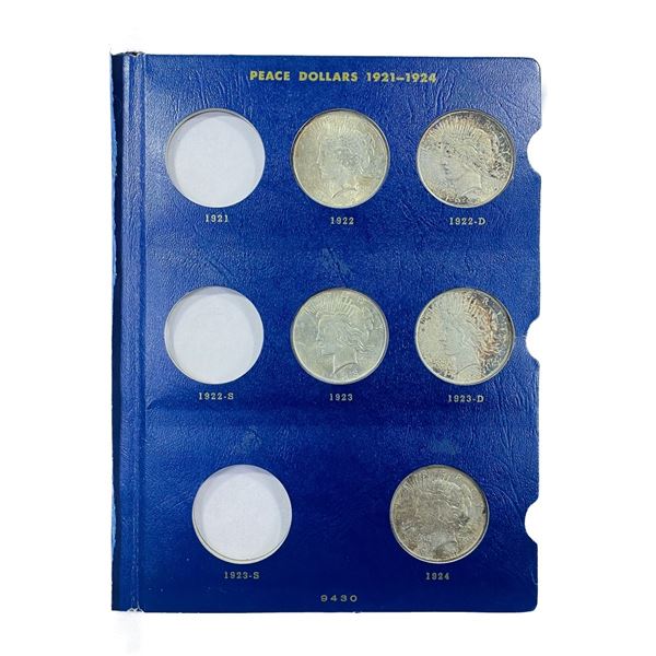 1922-1935 Peace Silver Dollar Book (17 Coins)