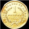 Image 2 : 1853 Rare Gold Dollar LIGHTLY CIRCULATED