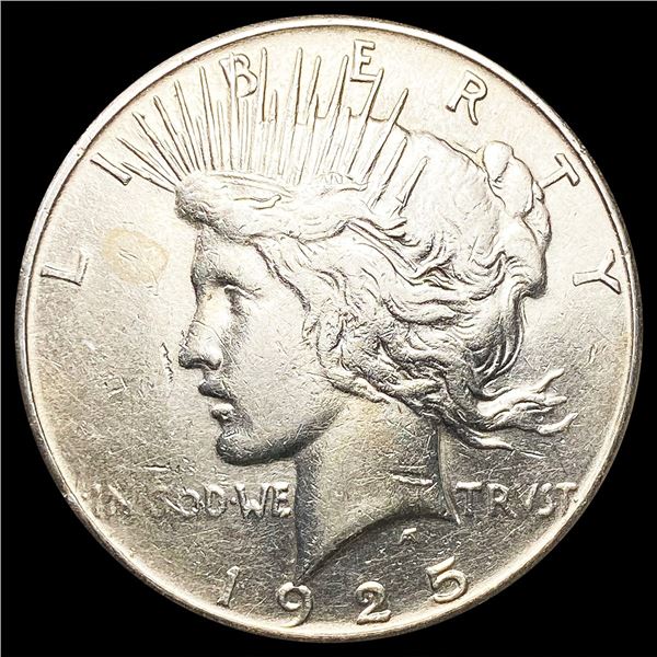 1925-S Silver Peace Dollar LIGHTLY CIRCULATED