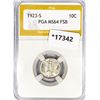 1923-S Mercury Silver Dime PGA MS64 FSB