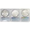 Image 2 : 2017 Set (3) American Silver Eagles PCGS MS70
