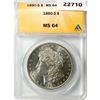 Image 1 : 1880-S Morgan Silver Dollar ANACS MS64