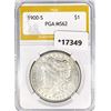 Image 1 : 1900-S Morgan Silver Dollar PGA MS62