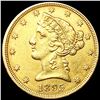 Image 1 : 1895 $5 Gold Half Eagle UNCIRCULATED